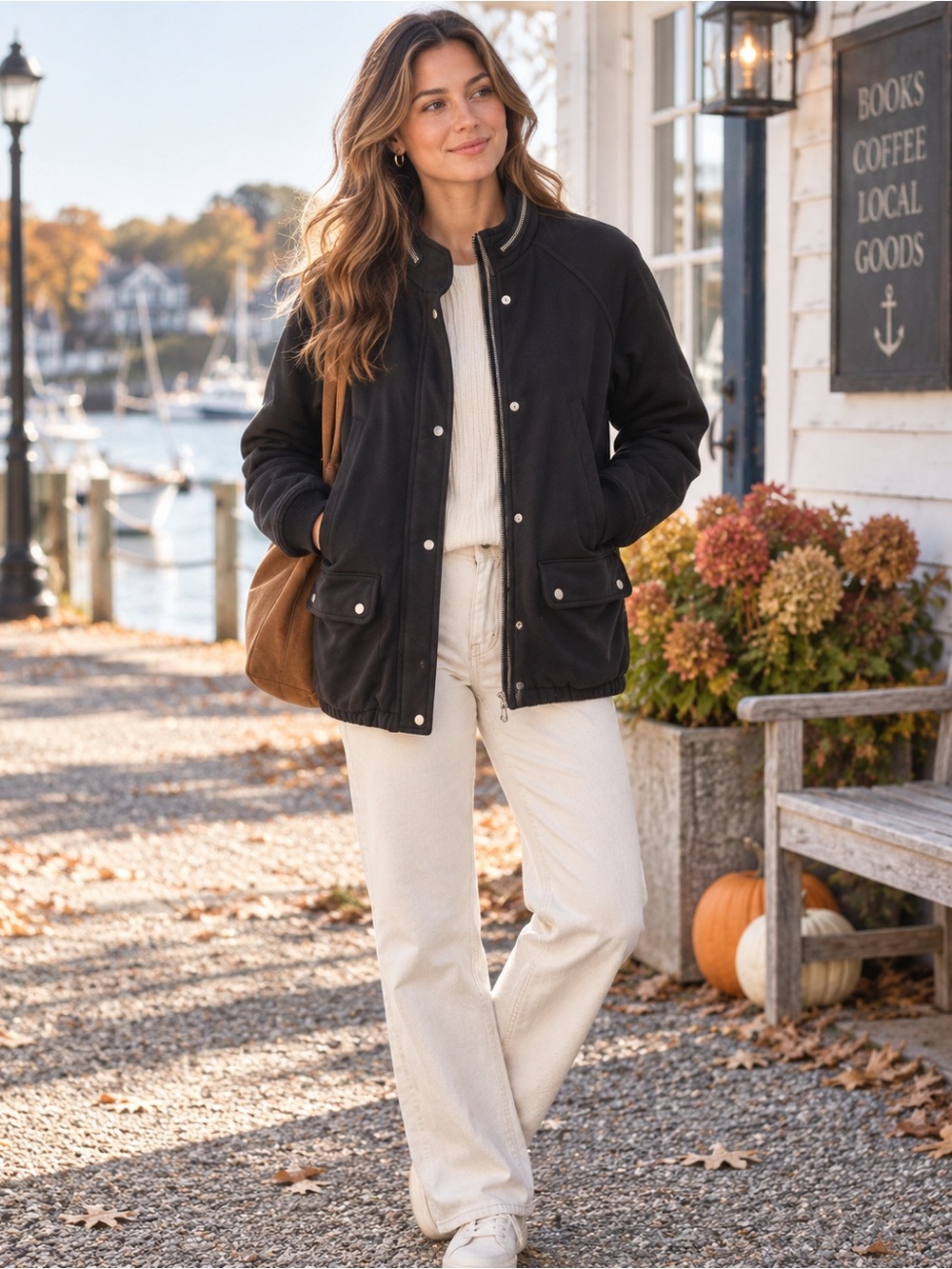 Wilfred Free Black Utility Jacket |XS| Aritzia Fall Coastal Chic Moto Style Chic